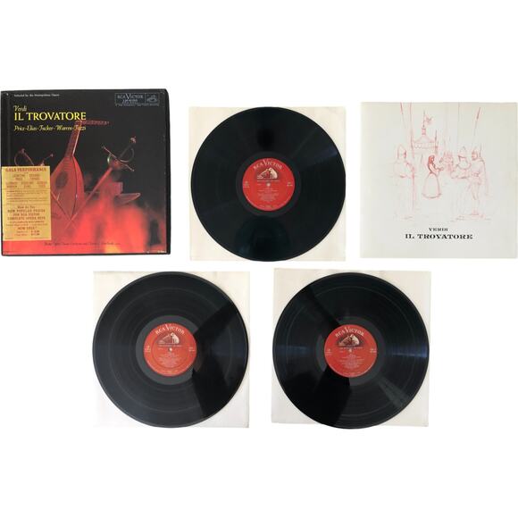 Giuseppe Verdi - Il Trovatore 1960 - 3x Vinyl Record Opera RCA Victor Red Seal - Picture 3 of 5